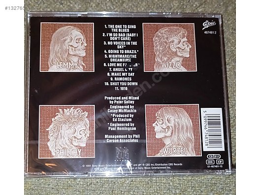 Motorhead - 1916 - CD ambalajında - Müzik CD leri Alışverişte İlk