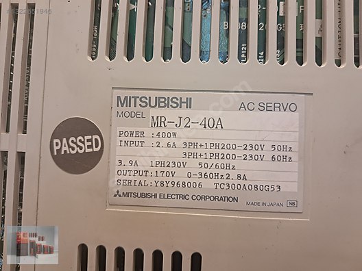MITSUBISHI MR-J2-40A SERVO SÜRÜCÜ ( 400W-2,8A) - Mitsubishi