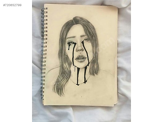 Billie Eilish Karakalem Cizimi El Isi Sanat Sahibinden Com Da