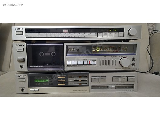 ファム・キェット様　SONY 2台セット SONY TA-AX22 AMFİ VE ST-JX3L SET - İkinci El Sony Müzik Seti