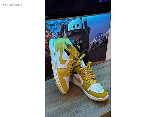 Nike Air Jordan Mid 1 Sarı on sahibinden.com - 1310653335