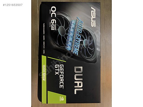 ASUS Dual GeForce GTX 1660 Super OC 6GB GDDR6 - Kutulu, Temiz