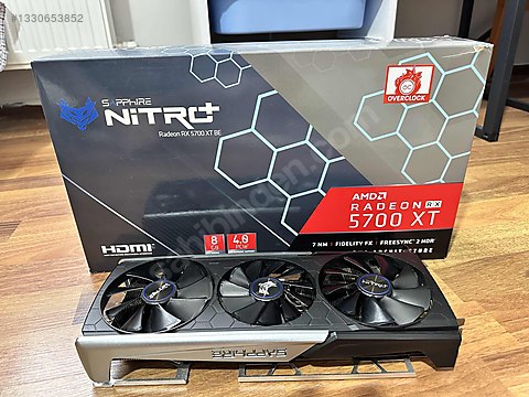 SAPPHİRE NITRO+ RX 5700 XT 8GB GDDR6 TEMİZ SORUNSUZ sahibinden