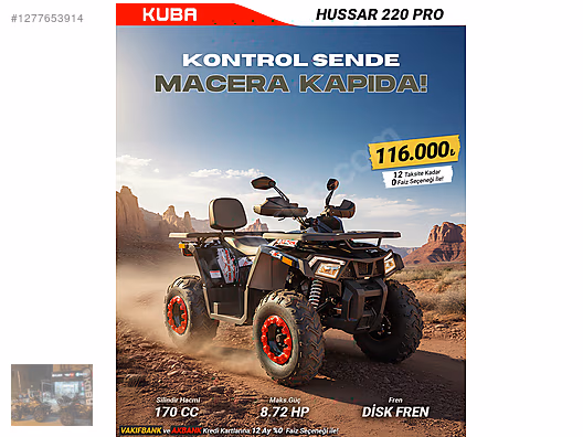 KUBA HUSSAR 220 PRO 2025 MODEL AKKAS MOTORS #1277653914