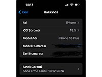 İphone 16 plus 256 gb