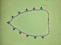 Pembe Zarif Boncuk Kolye