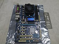 GIGABYTE 770T AM3 ANAKART+PHENOM II 3.20GHZ CPU+4GB DDR3 RAM #1268654611