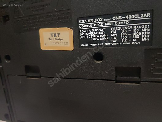 Silver Fox Japan CNS-4800L2AR Vintage Çift Kasetçalarlı Müzik Se