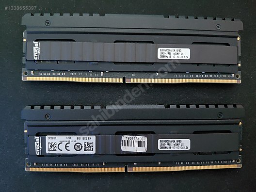 Crucial Ballistix (8x2) 16GB DDR4 dual kit ram bellek sahibinden