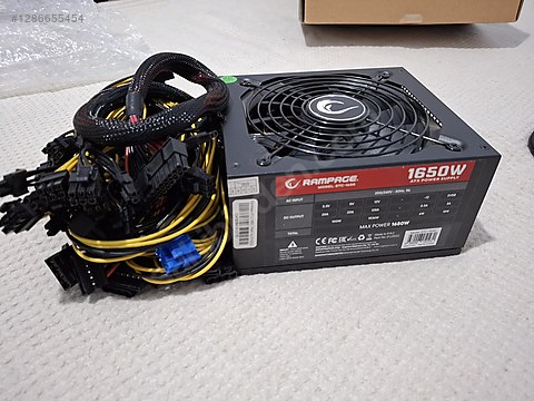 RAMPAGE 1650w PSU (1 hafta kullanıldı (sıfır ayarında)) sahibinden ...
