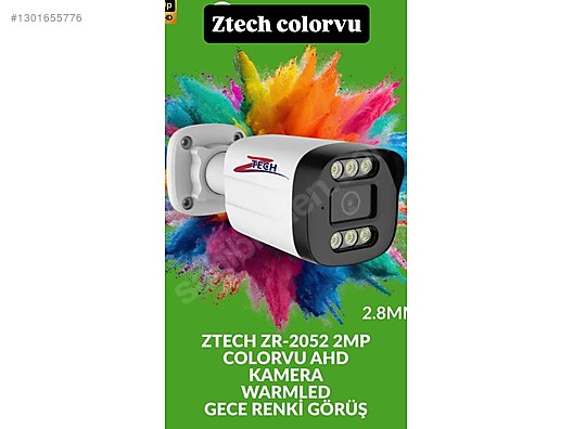 Ztech zr-2052 2.8mm colorvu gece renkli güvenlik kamera - Kablolu