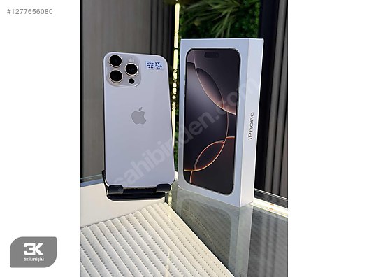 Resim Apple iPhone 16 Pro Max İkinci El TR | 256 GB | Çöl Titanyum İkinci El 16 PRO MAX 256 GB TEMİZ 14 AY GARANTİLİ