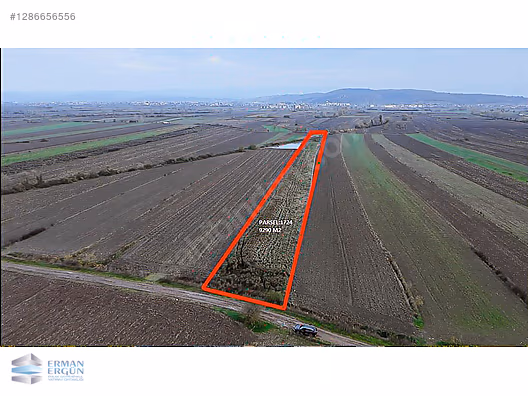 *BÖLGENİN EN UYGUNU* Çift Cephe Kadastral Yollu 9290m2 Tarla #1286656556