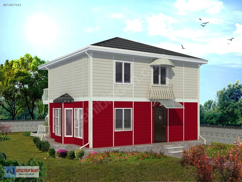 135 m2 3+1 DUBLEX LÜX PREFABRİK EVLER SİZE ÖZEL PROJELERLE Satılık