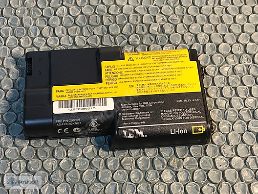 IBM ThinkPad Batarya 02k7028 10.8V 4.0A Sıfır Ürün sahibinden