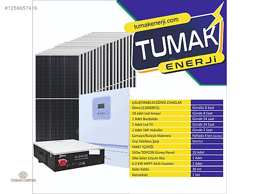 İkinci El ve Sıfır Alışveriş / Bahçe & Yapı Market / Yapı Malzemeleri / Isıtma / Güneş Enerjisi Sistemi