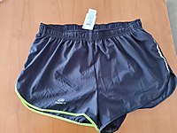 Kalenji Koşu şortu. Kiprun Short Split M Black