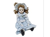 Antika Porselen Bebek