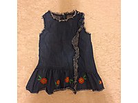 Kız bebek kot elbise