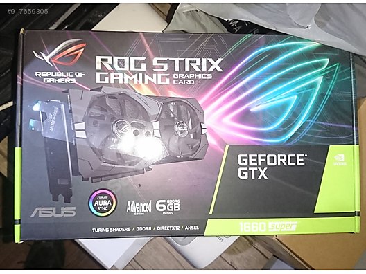 Asus Rog Strix Gtx 1660 Super 3 Yil Garantili Ekran Karti At Sahibinden Com