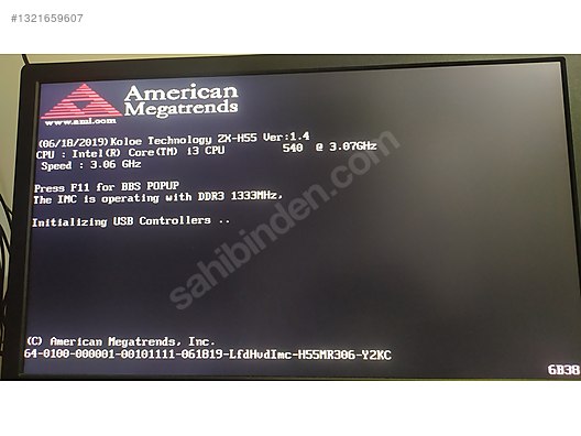 のん  USBLERİ ARIZALI - ESONİC H55 ANAKART - İ3 540 İŞLEMCİ sahibinden