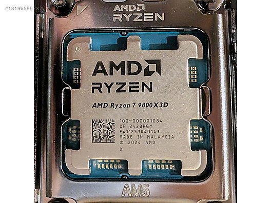 AMD RYZEN 7 9800X3D 2 AYLIK 22 AY GARANTİLİ FATURALI sahibinden