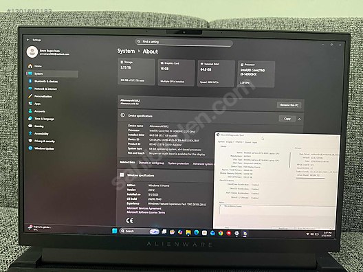 Alienware / İ9 14900HX DELL ALİNWARE RTX 4090(16GB) 64GB RAM 4TB SSD ...