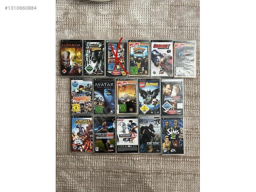 Sony PSP Oyun Kaseti Koleksiyonu sahibinden.comda - 1310660884