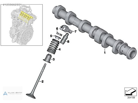 Otomobil & Arazi Aracı / Motor / BMW İ8 B38 EMME EGZOZ EKSANTRİK