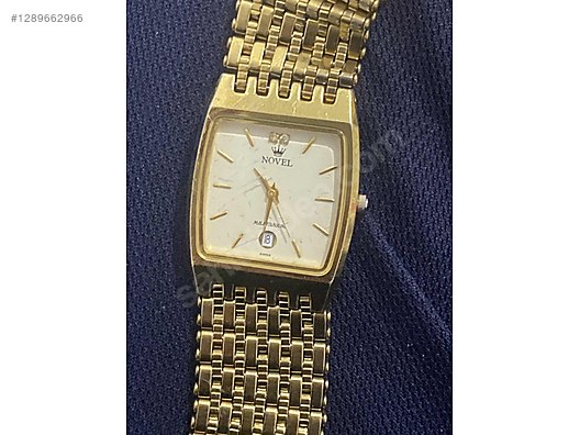 24K GOLD PLATED %100 saf altın kaplama NOVEL Swiss Quartz on