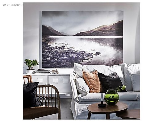 IKEA BJÖRKSTA çok renkli 200x140 cm çerçeveli resim on sahibinden