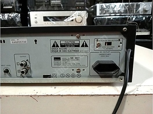 SANSUİ SE-800 STEREO GRAPHIC EQUALIZER on sahibinden.com - 1317663699