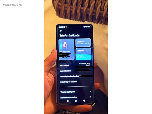 İkinci El ve Sıfır Alışveriş / Cep Telefonu & Aksesuar / Cep Telefonu / Xiaomi / Redmi Note 12 Pro
