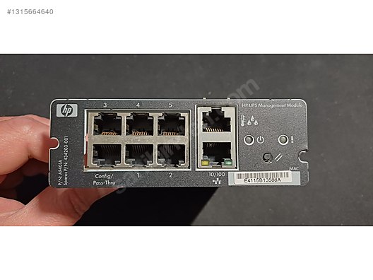 Hpe R3q00a HP UPS Network Management Module Card for R3000 XR - 434203-001 ...