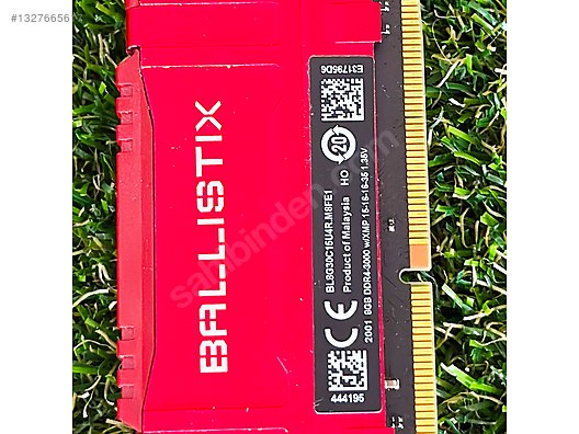 CRUCIAL BALLISTIX RED 8GB 3000MHz DDR4 CL15 MASAÜSTÜ RAM