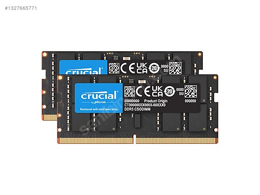 CRUCIAL 32GB (2x16GB) 6400MHz CL52 DDR5 LAPTOP RAM SETİ sahibinden