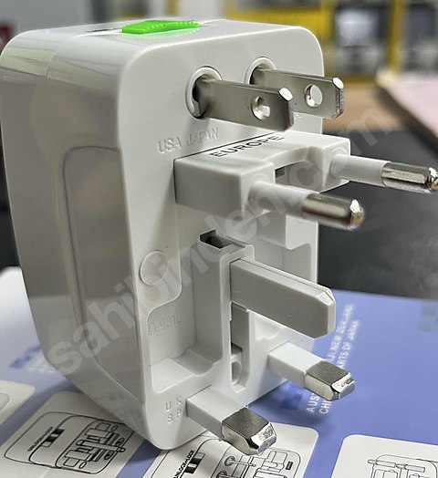 Universal seyahat adaptörü fiş priz