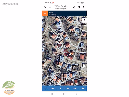 BAHARDAN AKÖREN AVDANDA YERLEŞİM YERİ İÇİNDE ARSA #1285665896