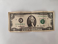 2003 Basım E serisi 2 Dolar