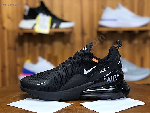 Off White X Nike Air Max 270 Black Erkek Spor Ayakkabi Off White X Nike Air Max 270 Black Erkek Spor Ayakkabi
