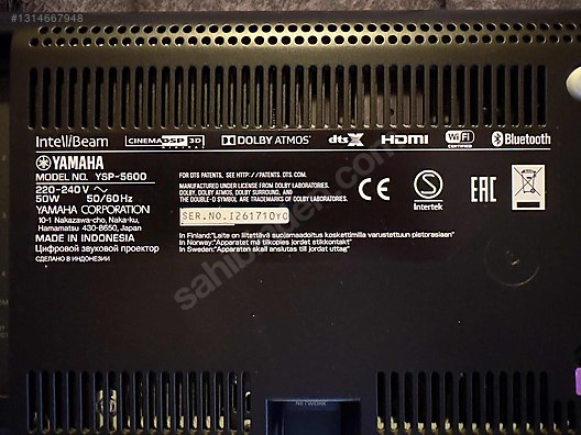 Yamaha YSP-5600 Dolby Atmos | 7.1.2 | Amiral Gemisi - İkinci El