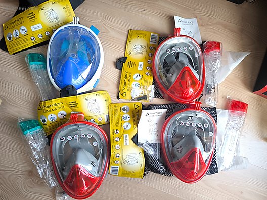 邦楽 tales MASCHERA Goggles, Fins & Snorkels / Triathlon Tam Yüz Yüzücü Maske Şnorkel
