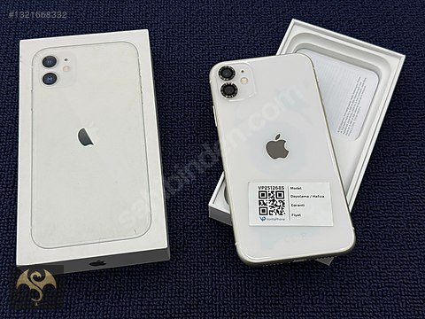 Apple / iPhone 11 / İPHONE 11 BEYAZ 64GB TERTEMİZ SORUNSUZ PİL