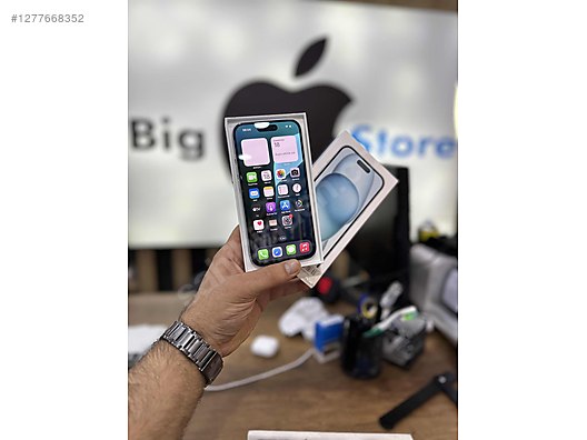 Resim Apple iPhone 15 İkinci El TR | 128 GB | Mavi İkinci El İPHONE 15 128GB MAVİ HATASIZ SIFIR GBİ 10 AY APPLE GARANTİLİ