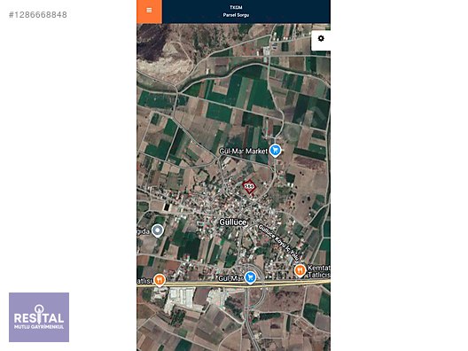 RS MUTLU MUSTAFAKEMALPAŞA GÜLLÜCE 800M2 KÖY İÇİ ARAZİ