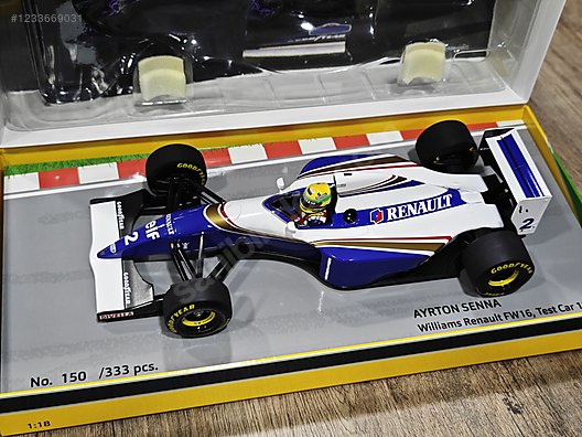 1/18 MİNİCHAMPS-WİLLİAMS RENAULT FW16 - SENNA 1994 (333 Limited