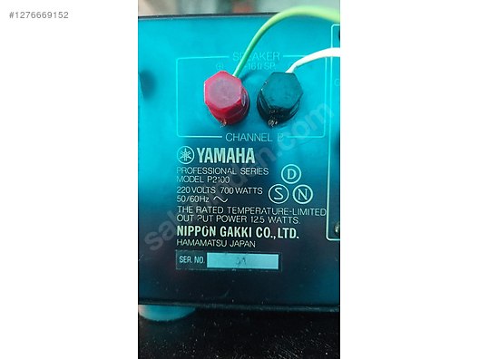 Yamaha p2100 Profesyonel Sound Power Amplifier on sahibinden.com