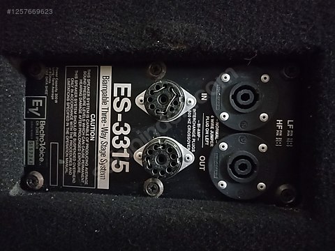 ELEKTRO VOİCE ES-3315 & 4 ADET on sahibinden.com - 1257669623