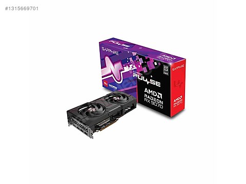 Sapphire RX 9070 Pulse 256 Bit GDDR6 16 GB Ekran Kartı sahibinden