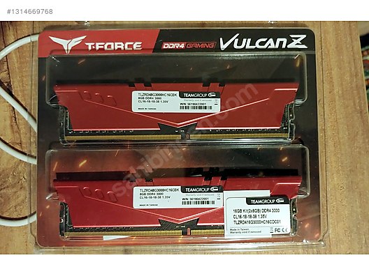 Team T-Force Vulcan Z 2x8gb DDR4 3000 CL38 on sahibinden.com